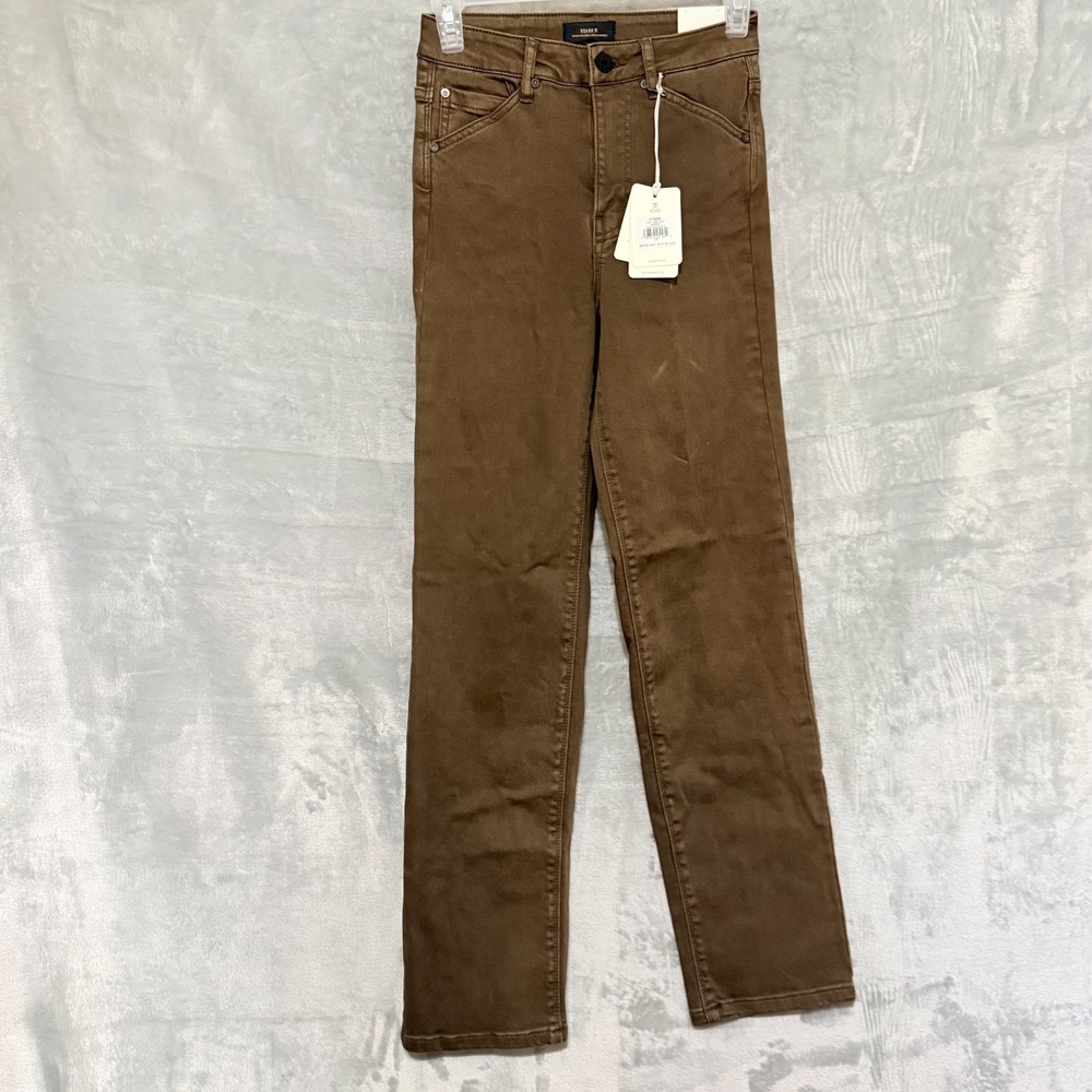 Roark HWY 395 Pant Women 24 Dark Brown High Rise Stovepipe Jeans Gorecorp